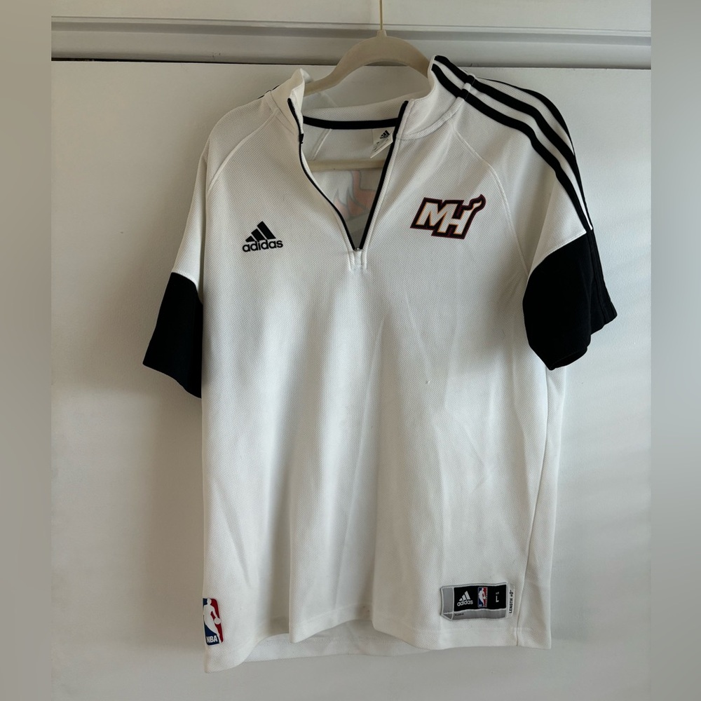 Miami Heat Short Sleeve Quarter Zip. Men’s L.